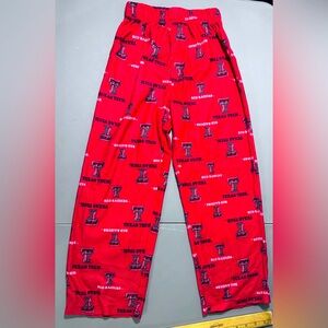 TEXAS TECH RED RAIDERS Pajama Pants Size Youth Small(8)